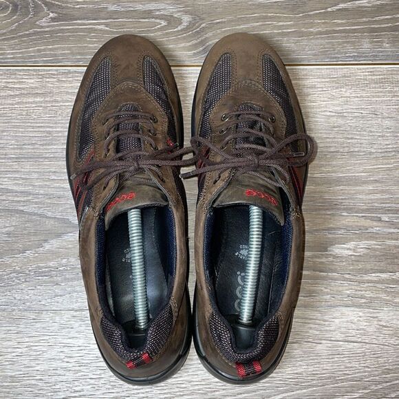 Ecco Gore-Tex Women’s Size 11-11.5/EU 42 Espresso Brown Leather Walking Shoe - Picture 5 of 14